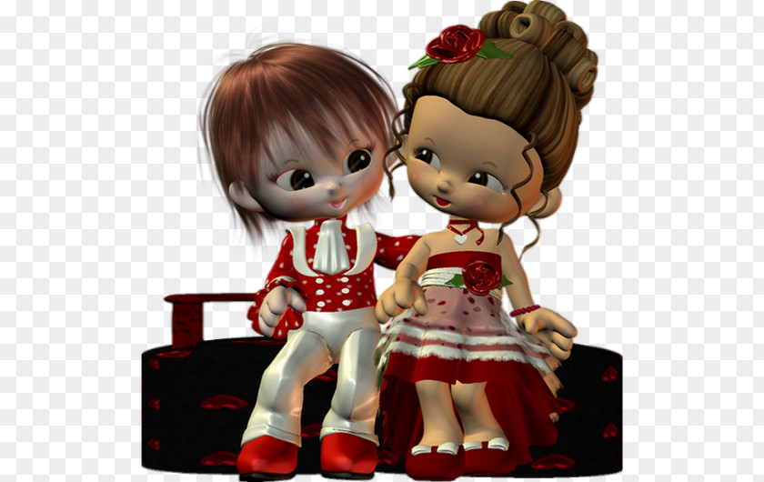 Couple Valentine Valentine's Day Doll PNG