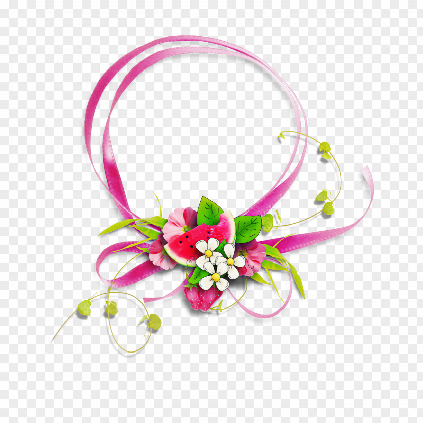 Magenta Cut Flowers Pink Flower Hair Accessory Plant Headpiece PNG