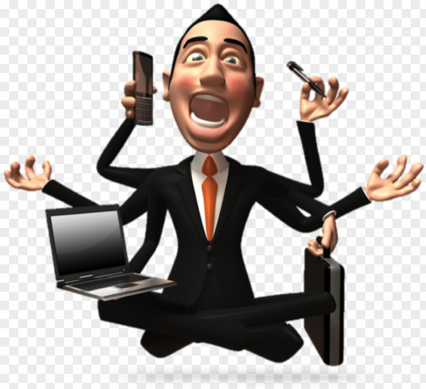 Boss And Employee Computer Multitasking Clip Art Photograph Image Vector Graphics PNG