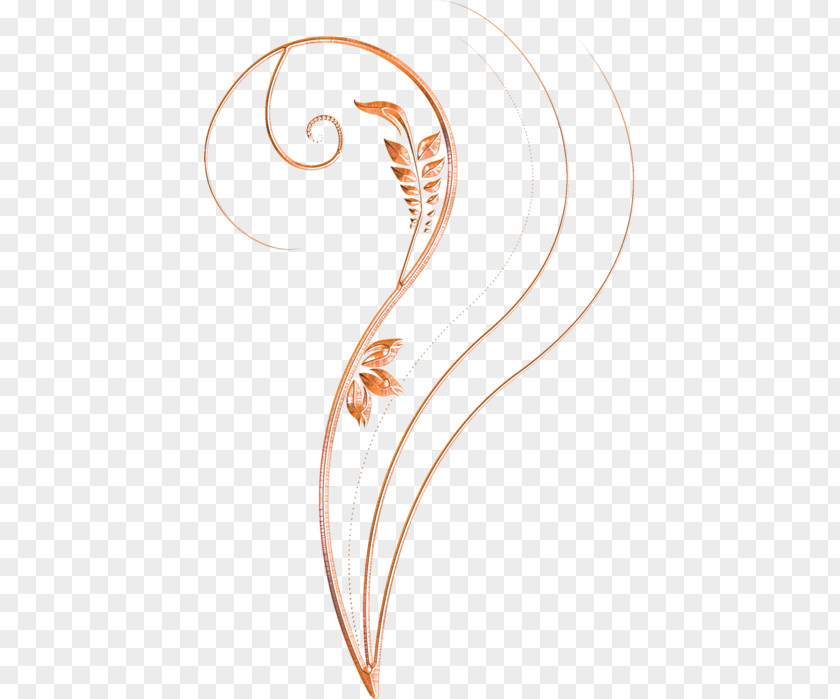Feather Body Jewellery Line Ear Font PNG