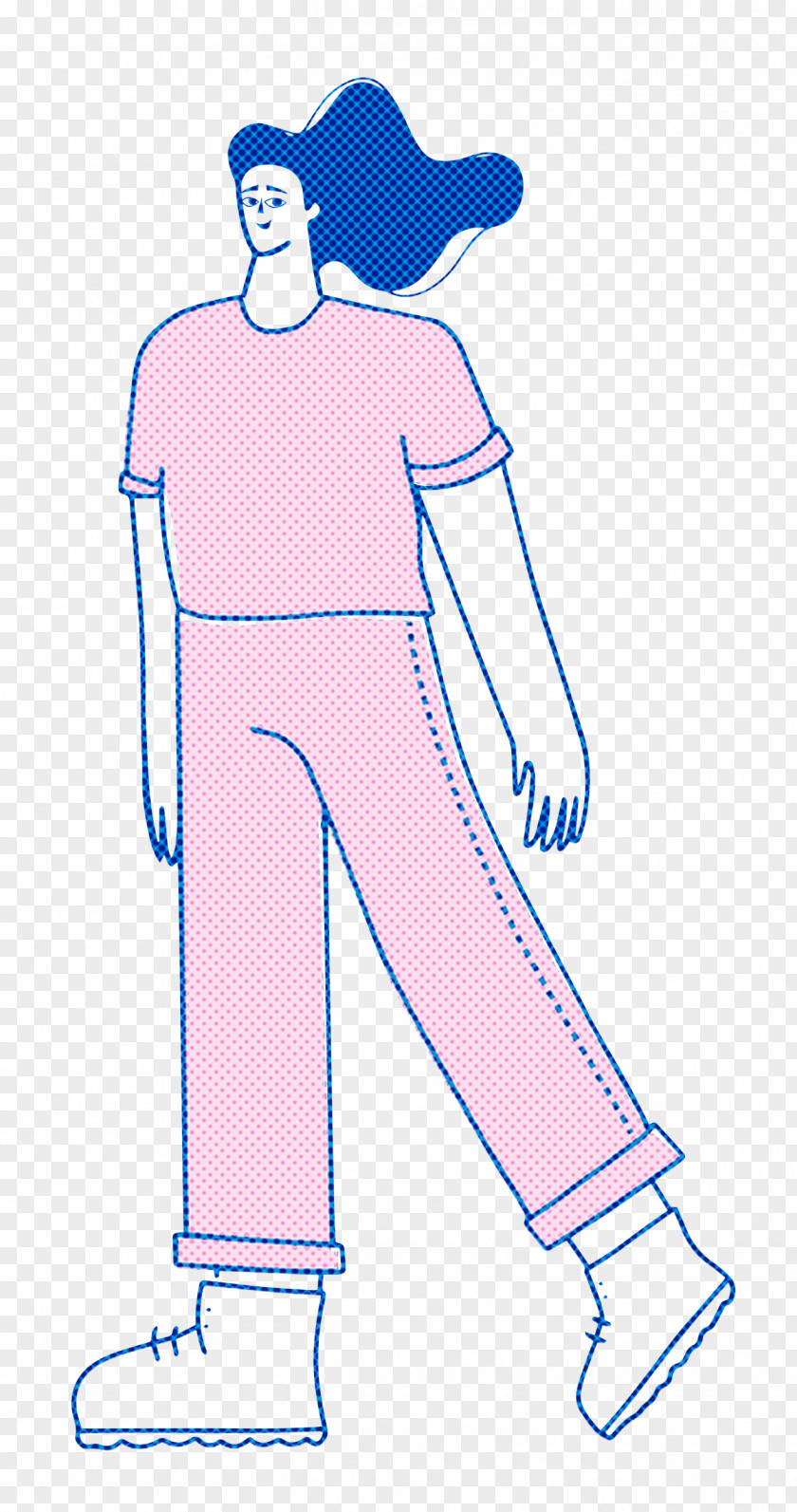 Girl Standing PNG