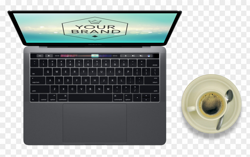 Hyperrealism Apple Laptop And Coffee MacBook Pro 15.4 Inch Air PNG