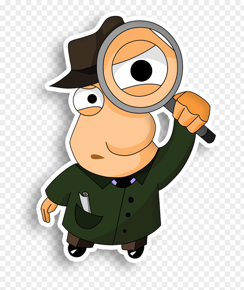 Magnifying Glass Detective Private Investigator Clip Art PNG