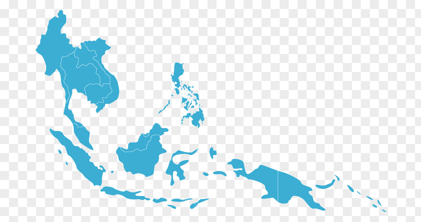 Map Southeast Asia Vector PNG