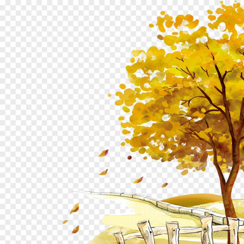 Park Autumn Leaves Rock Length Paper Landscape Limestone PNG