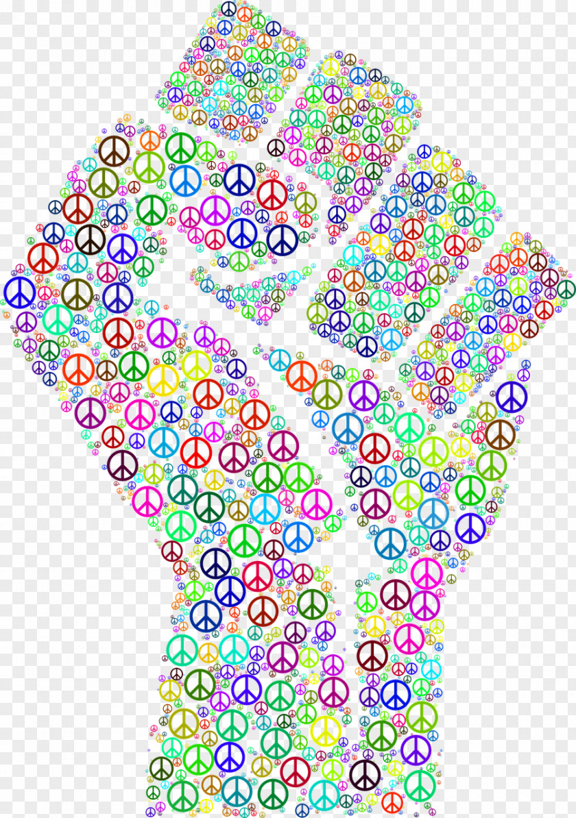 Peace Symbol Raised Fist PNG