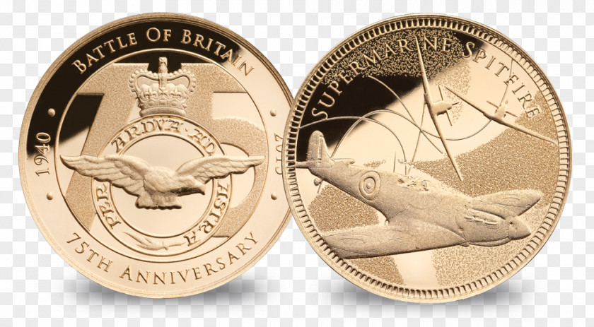 75 Anniversary Commemorative Coin Battle Of Britain Gold Coins The Pound Sterling PNG