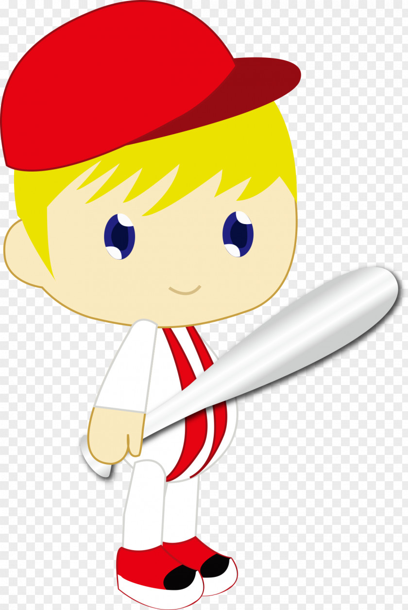 Baseball Cartoon Boy Illustration PNG