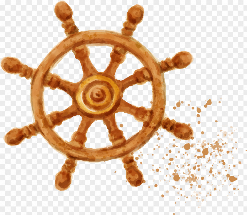 Ink Steering Wheel Vector Sea Clip Art PNG