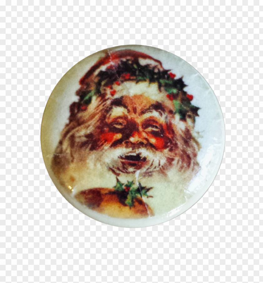 Santa Claus Christmas Ham Ornament Common Holly PNG