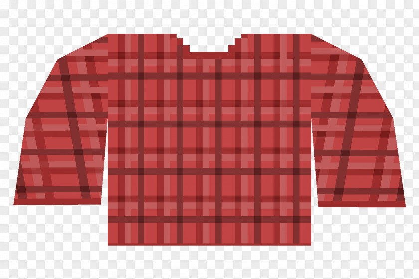 T-shirt Tartan Sleeve Top PNG