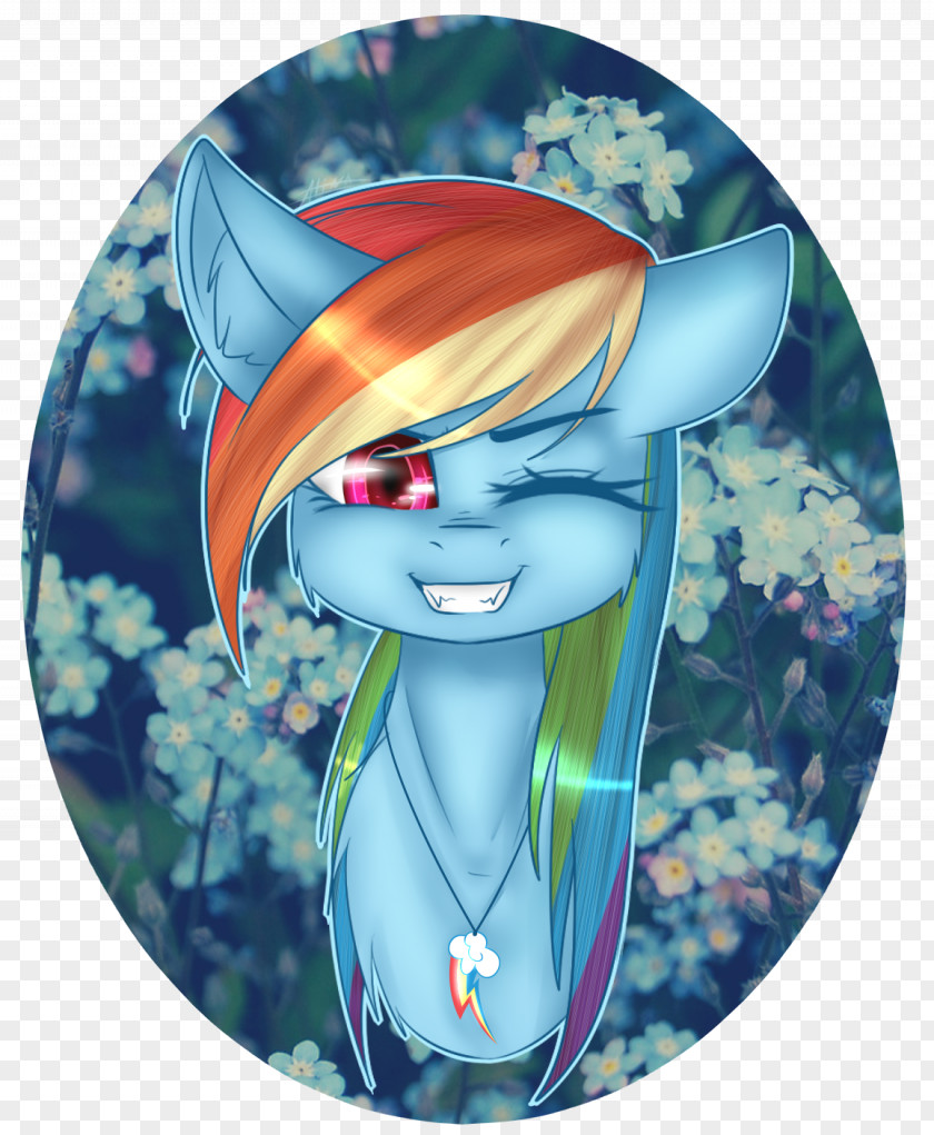 Rainbow Dash Illustration Fan Art PNG