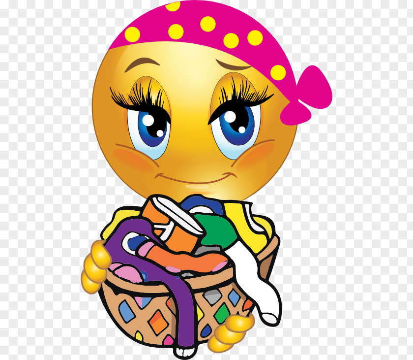 Smiley Emoticon Laundry Emoji PNG