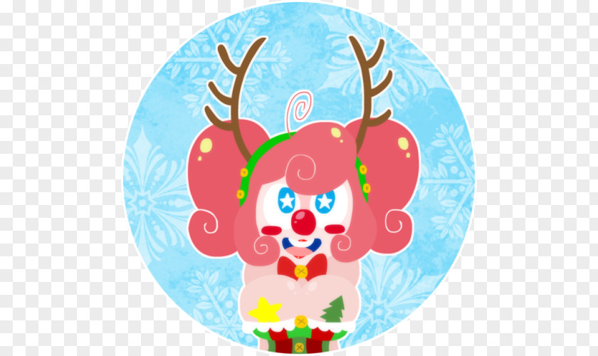 Dancing Clown Reindeer Antler Clip Art PNG