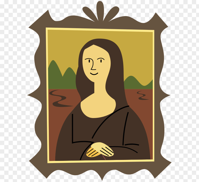 Mona Lisa Renaissance Drawing PNG