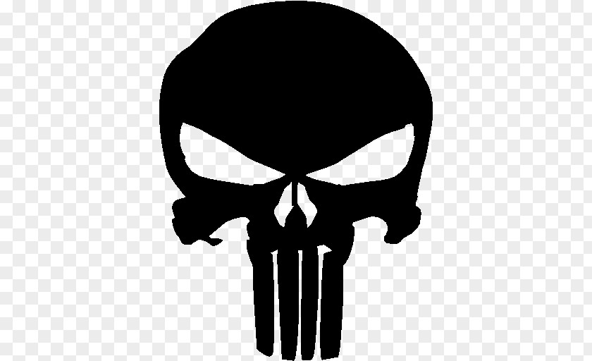 Skull Emblem Punisher Vinyl Decal Sticker Bumper PNG