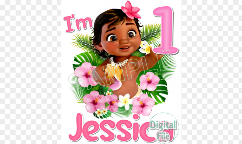 T-shirt Moana Iron-on Birthday Flower Bouquet PNG