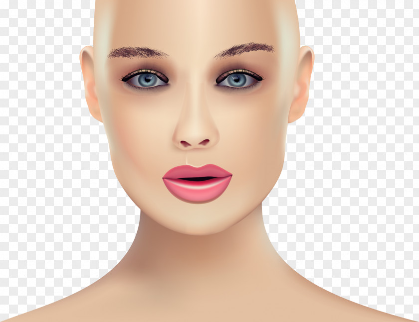 Vector Doll Portrait Female Drawing Woman PNG