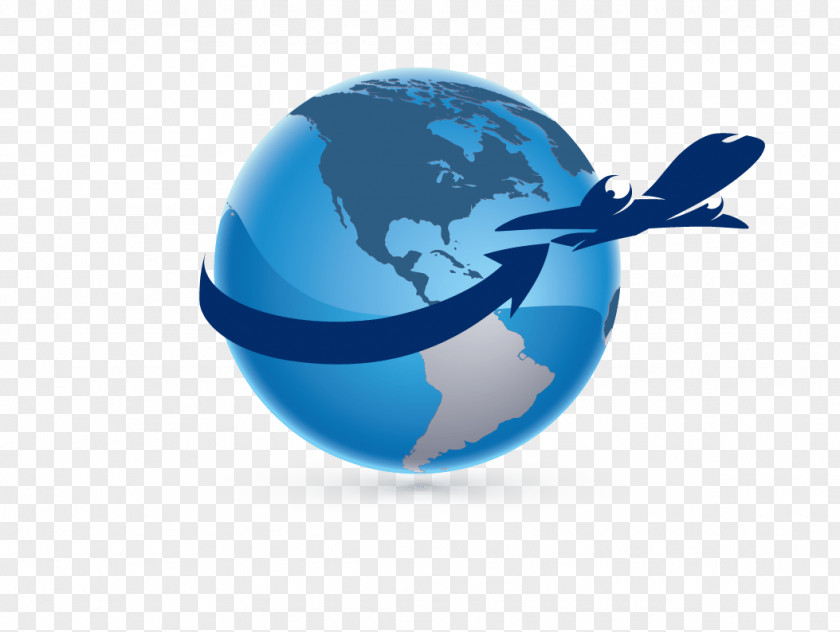 Airplane Globe Logo Computer Software PNG
