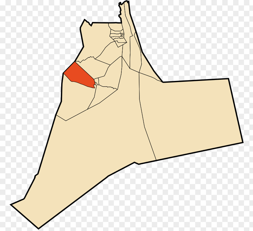 Map N'Goussa Aïn Beida, Ouargla Touggourt Tamacine Wilayah PNG
