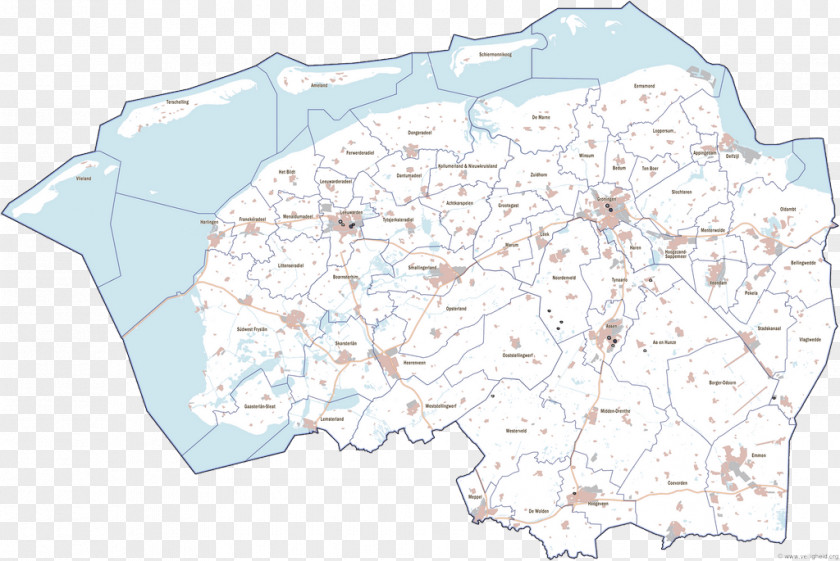 Map Noord-Nederland Friesland Indeling Van Gemeenten In Nederland Provinces Of The Netherlands PNG