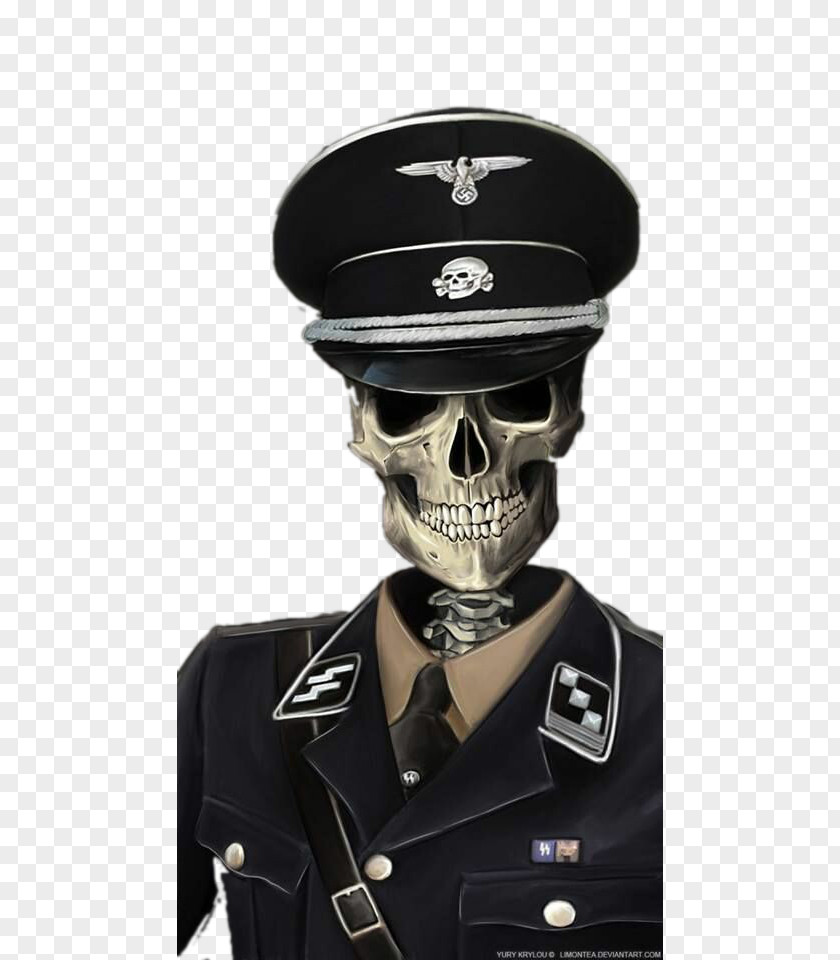 Skeleton General Schutzstaffel Soldier DeviantArt Totenkopf PNG