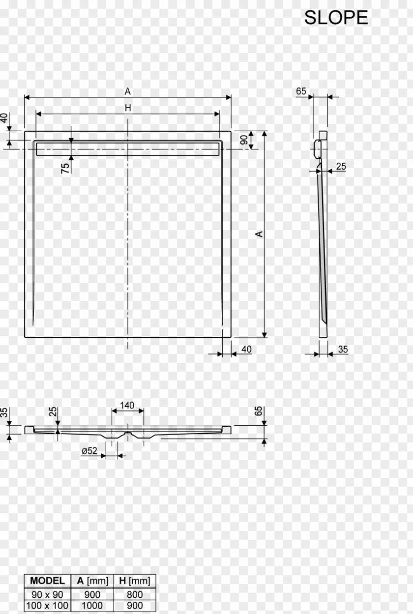 Slope Depression Drawing Door Handle Rectangle PNG