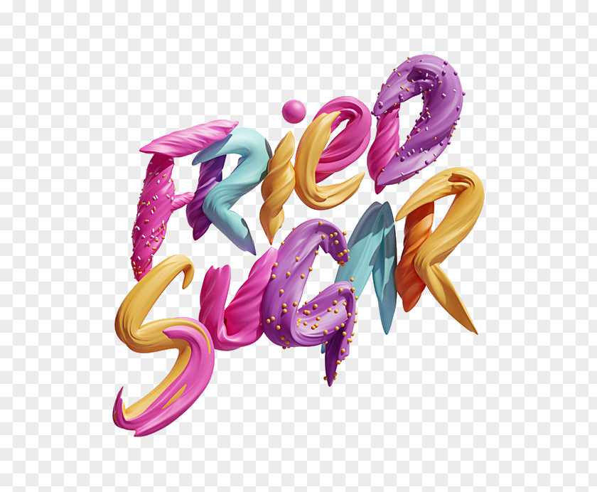 SWEETS Creative Typography 3D Graphic Design Computer Graphics PNG