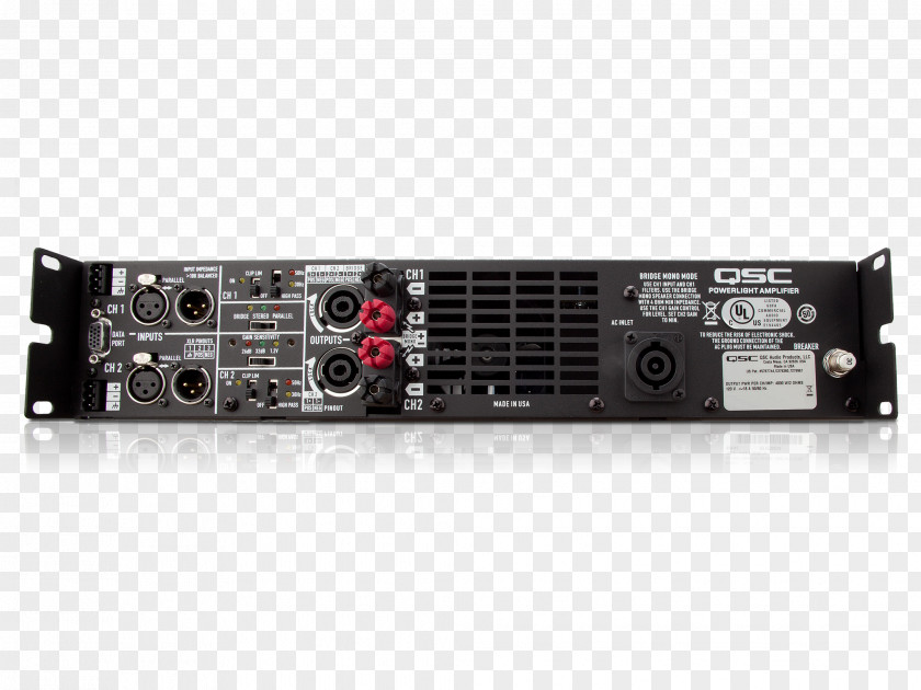 Amplifiers Audio Power Amplifier QSC Products Electronics Sound PNG