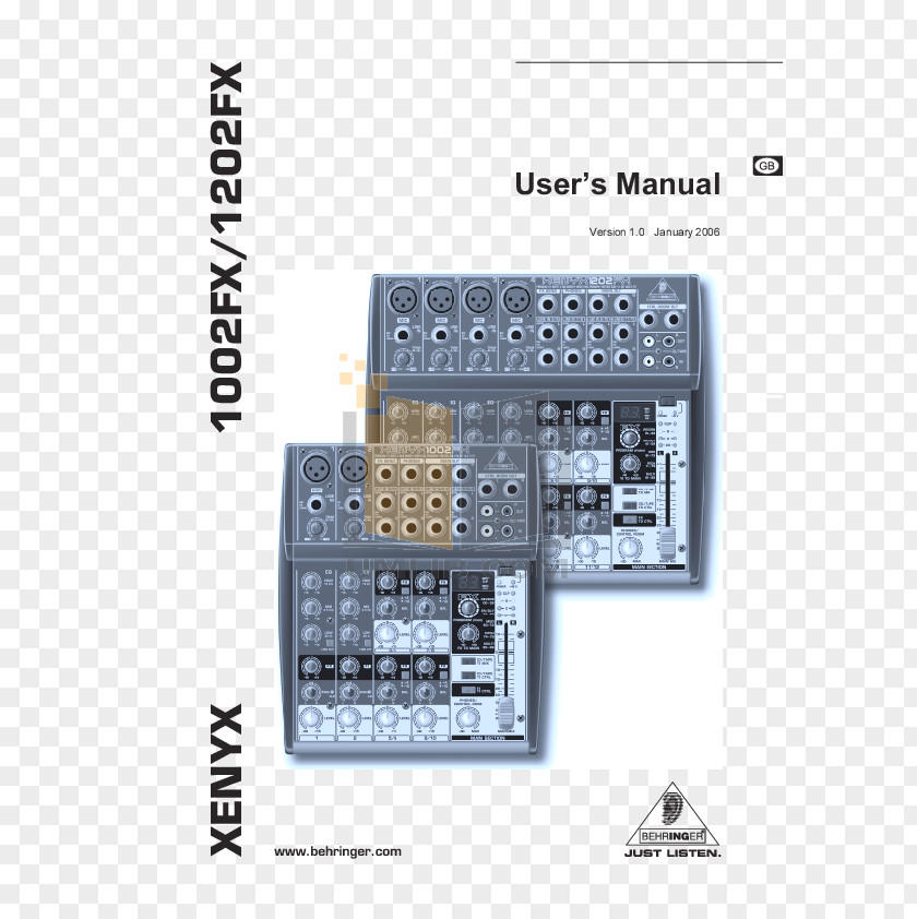 Behringer Xenyx 802 X1622USB Audio Mixers Q1202USB X1832USB PNG