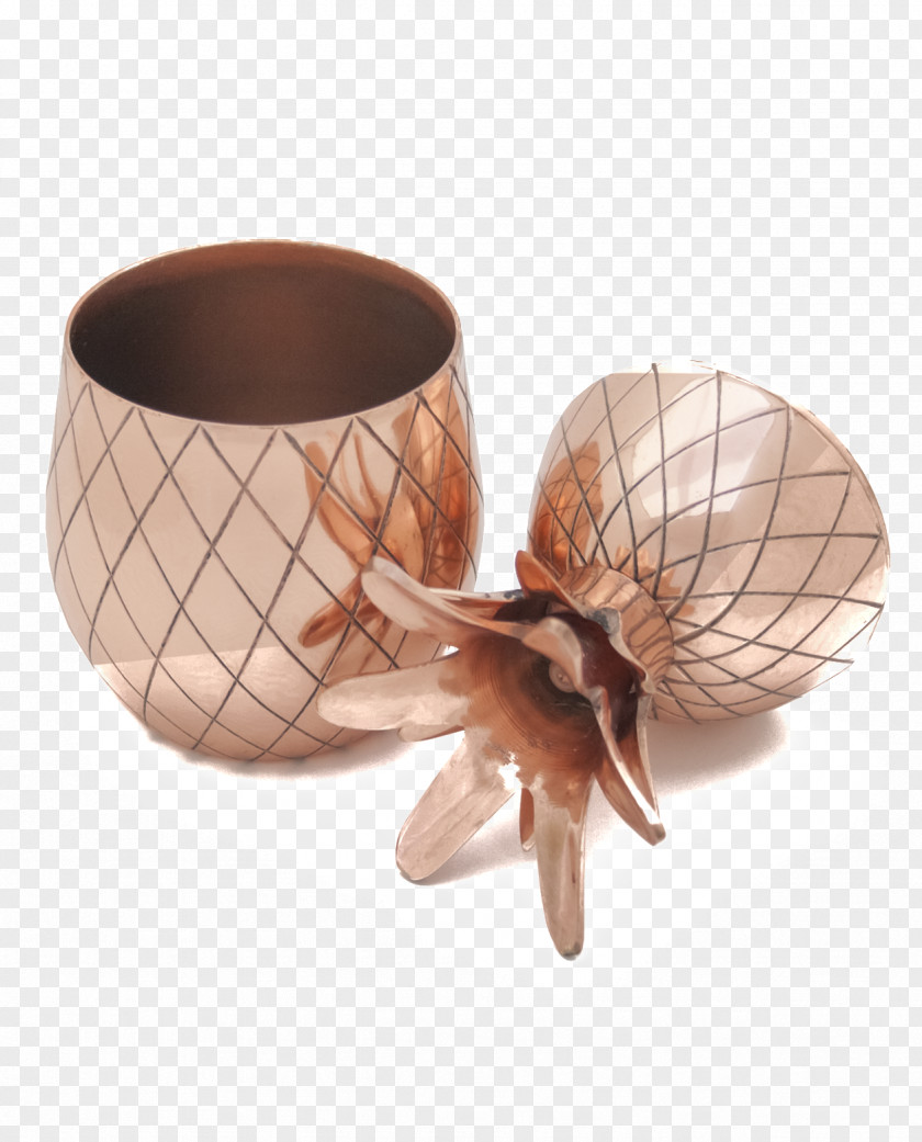 Copper Pineapple Cocktail Glass W&P Design Tumbler Moscow Mule PNG