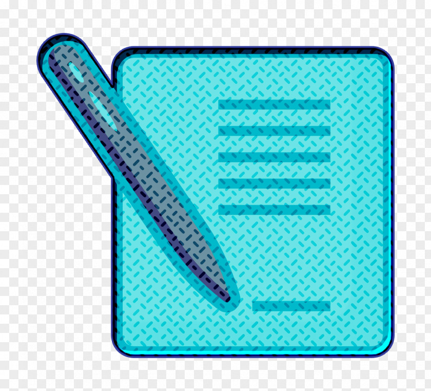 Electric Blue Azure Document Icon Paper Sign PNG
