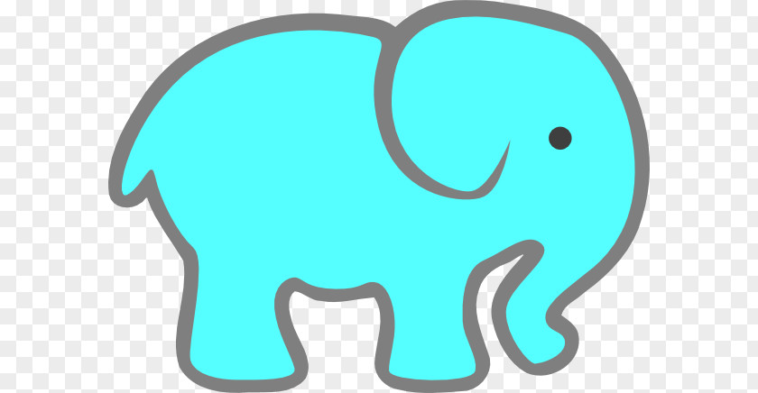 Elephantidae Turquoise Clip Art PNG