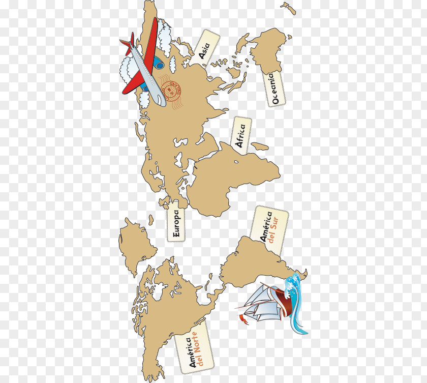 Mapa Mundi World Map Continent Sticker PNG