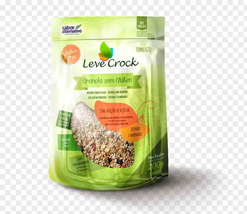 Sugar Granola Vegetarian Cuisine Breakfast Cereal Quinoa Gluten PNG