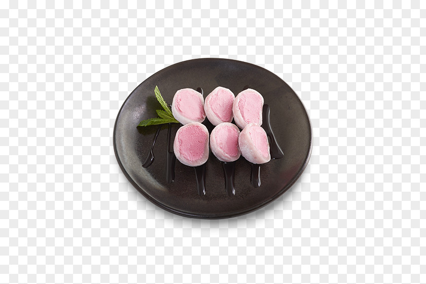 Raspberry Cream Mochi Ice Dessert Food PNG