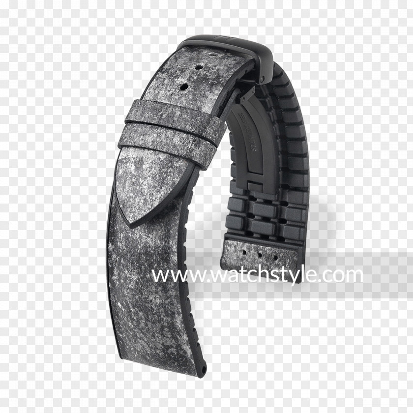 Tetuxe Gravel Black And White MisterChrono Natural Rubber Uhrenarmband Watch Strap Belt PNG