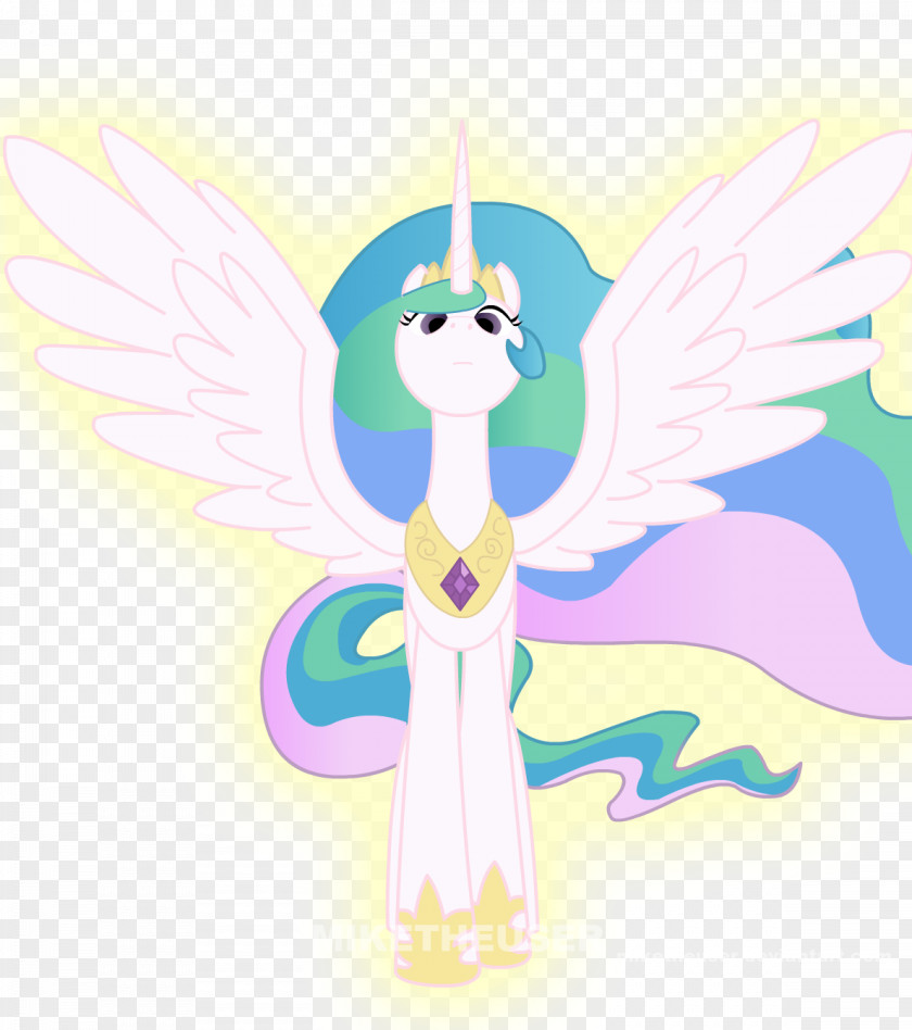 Celestia Magic Princess Pony Illustration Horse Winged Unicorn PNG