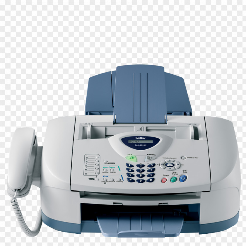 Fax Machine Inkjet Printing Laser Printer Output Device PNG