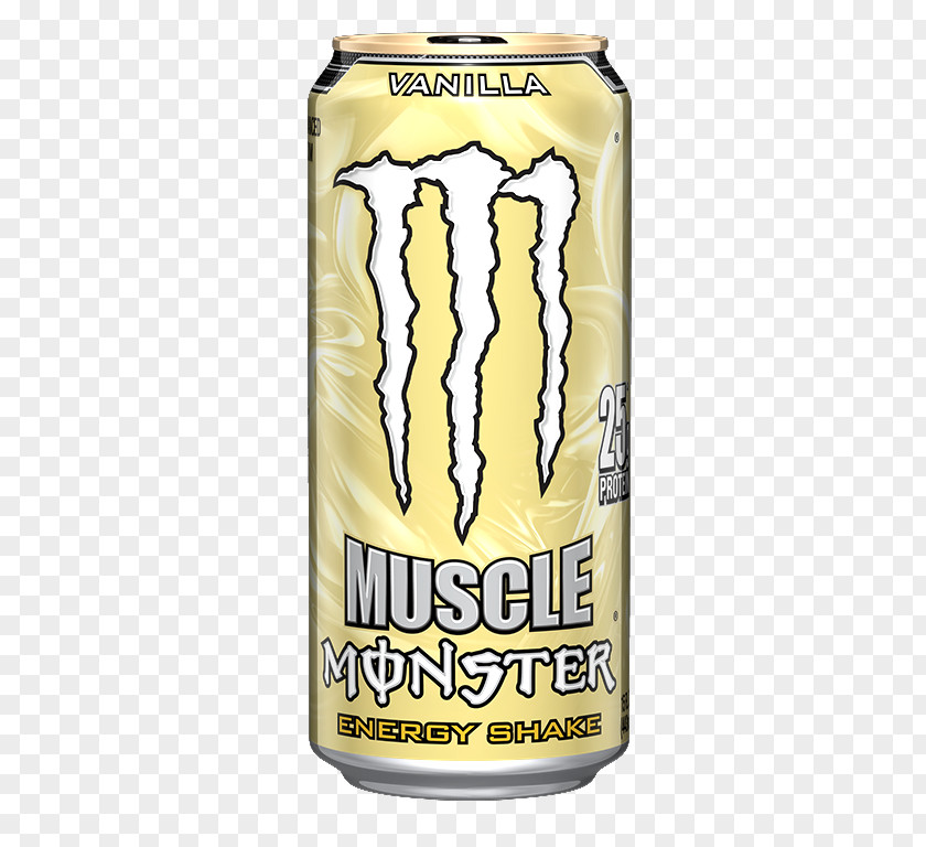 Monster Shakes Energy Drink Milkshake Vanilla Beverage Can PNG