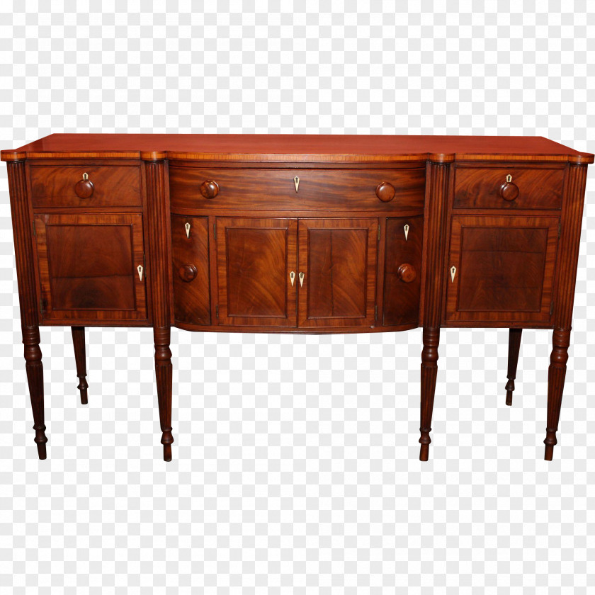Antique Buffets & Sideboards Wood Stain Drawer Desk PNG