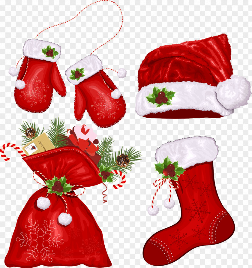 Creative Christmas Santa Claus Symbol Clip Art PNG