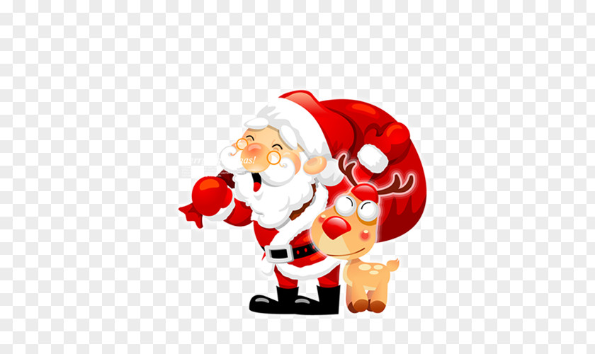 Santa Claus Christmas Card Greeting New Years Day PNG