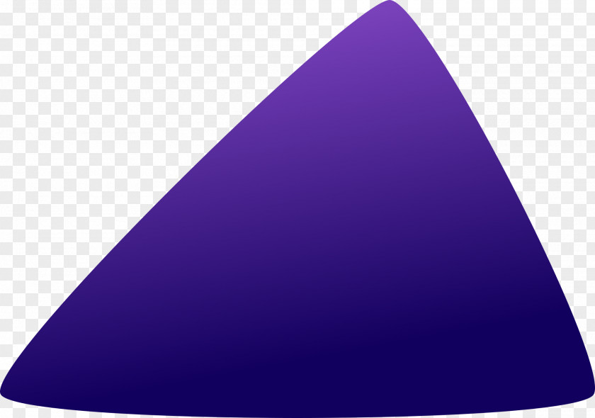 Electric Blue Cone Triangle PNG