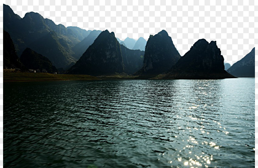 Baise Haokun Lake Scenic Lingzhan Lingyun County PNG
