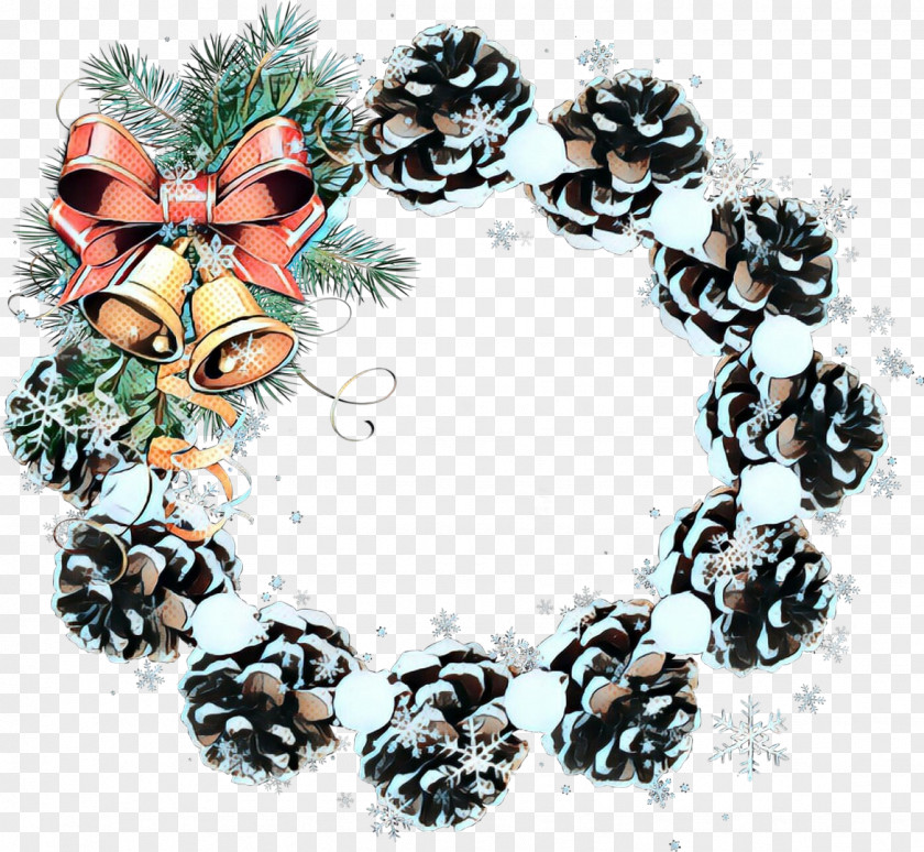 Pine Wreath Watercolor Christmas PNG