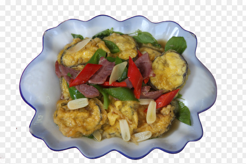 Scrambled Eggs With Crispy Rice Vegetarian Cuisine Chinese Asian Dish PNG