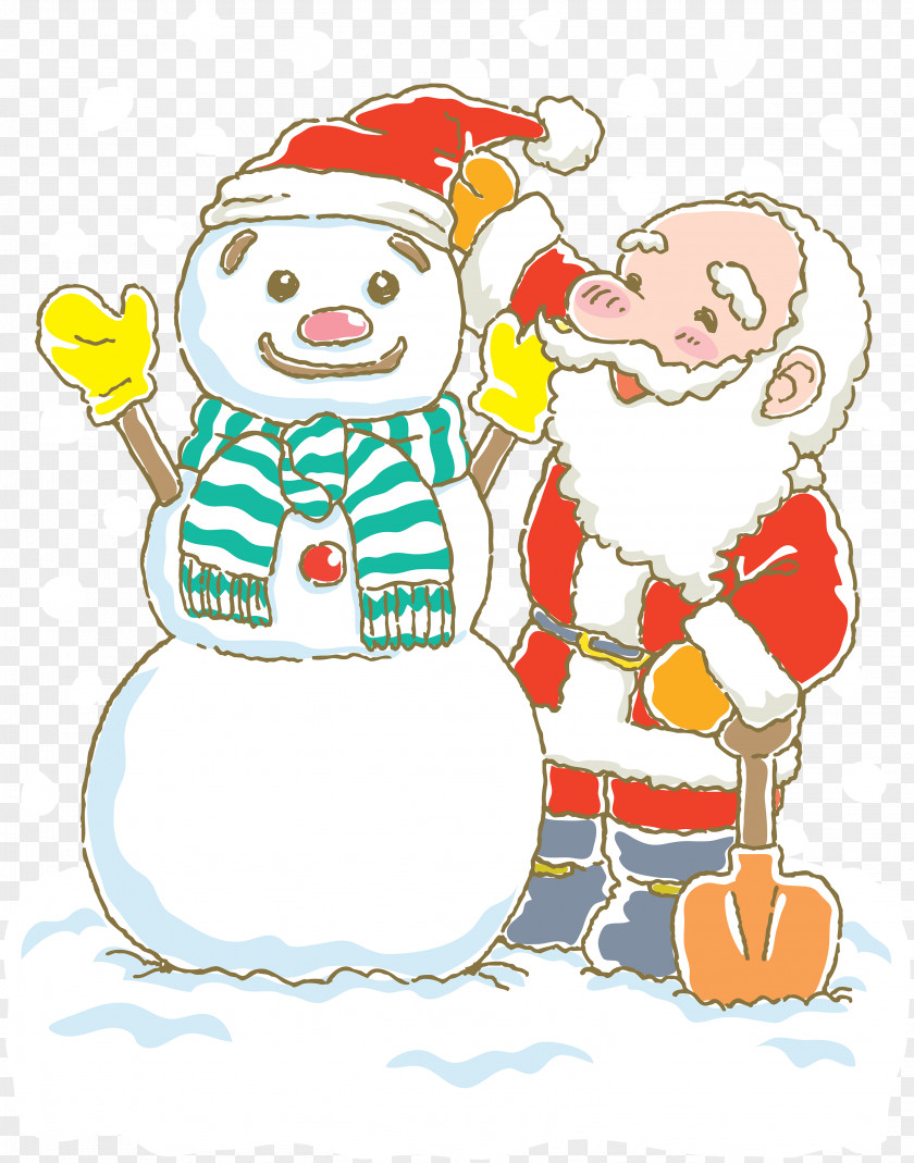 Snowman Creative Drawing Painting Illustration PNG