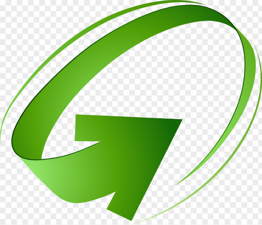 Green Arc Arrow Clip Art PNG