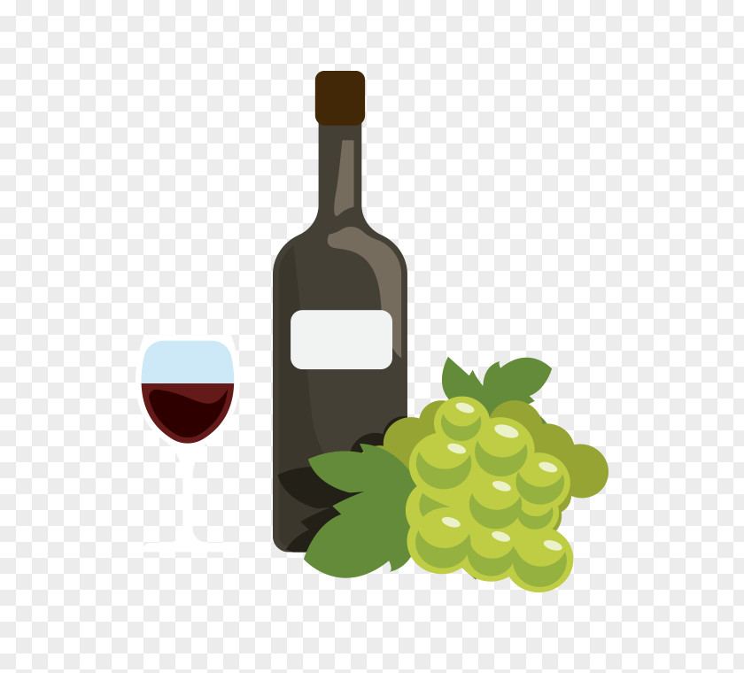 Vector Gourmet Wine Red Common Grape Vine PNG